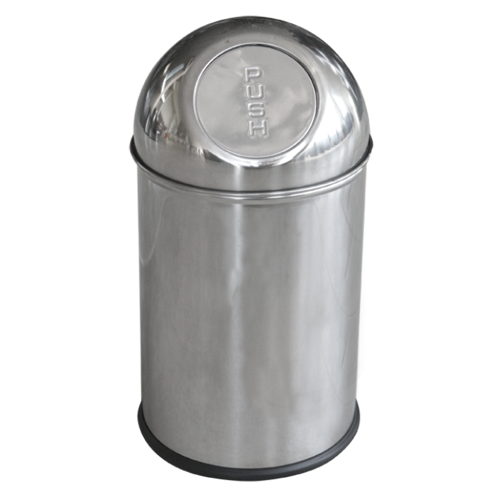 Cos gunoi cromat RAKI 7L PUSH