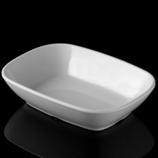 Bol dreptunghiular melamina RAKI, 17cm, alb