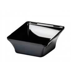 RAKI Bol oblic patrat melamina RAKI, 22x22xh8-11cm, negru