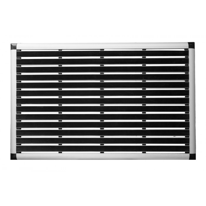 Stergator intrare profesional RAKI PROMAT 80x51cm cauciuc cu rama aluminiu