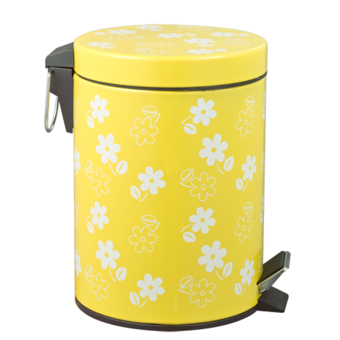 Cos gunoi cu pedala 5L galben MN018587