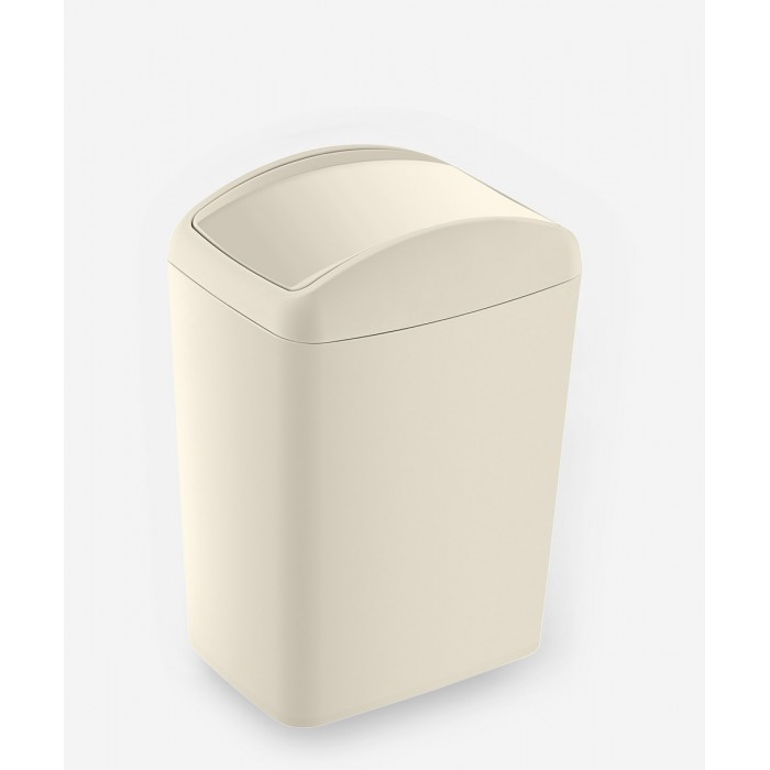 Cos gunoi cu capac batant RAKI LATTE 10l, 16x22,5xh32cm