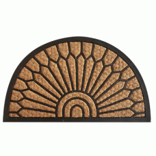 Covoras intrare RAKI semirotund, cauciuc si fibra de nuca de cocos 75x45cm