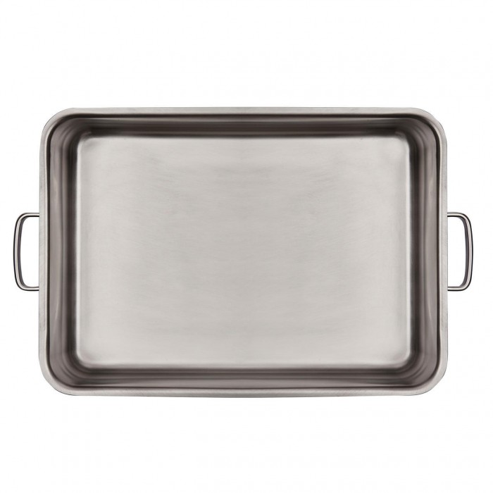 Set tava cu manere si capac, din inox INOXRIV PREMIUM 36x25xh8cm