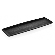 Platou din melamina, aspect ardezie neagra, RAKI, GN 2/4 53x16,2cm