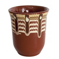 Cana ceramica, lut RAKI 100ml fara toarta, pictata manual