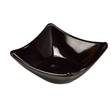 Bol patrat melamina RAKI, 8,5x8,5xh3,5cm, negru