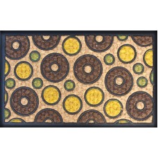 Stergator intrare RAKI cauciuc si fibra cocos 75x45cm