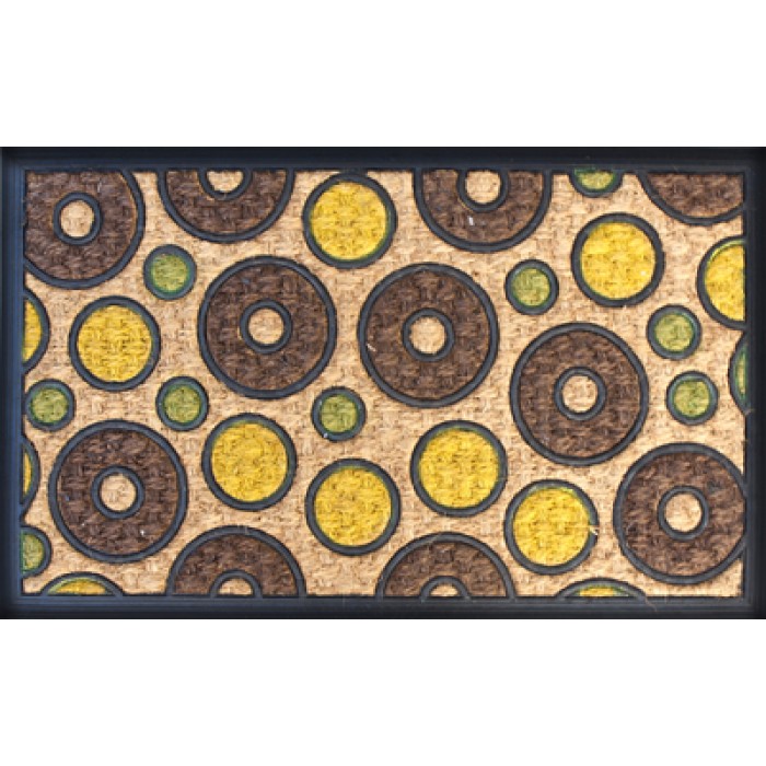 Stergator intrare RAKI cauciuc si fibra cocos 75x45cm