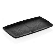 Platou din melamina, aspect ardezie neagra, RAKI, GN 1/3 32,5x17,6cm