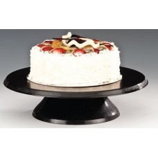 Stand rotativ ornare si prezentare tort RAKI, D30cm, policarbonat negru
