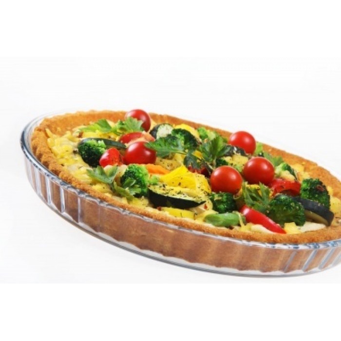 Tava yena rotunda WOL sticla termorezistenta cu relief D28xh3,5cm 1,4l