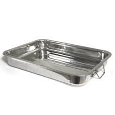 Tava inox dreptunghiulara RAKI pentru copt 45x32xh6cm