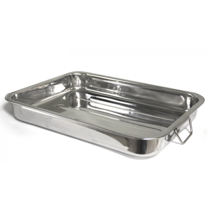 Tava inox dreptunghiulara RAKI pentru copt 45x32xh6cm