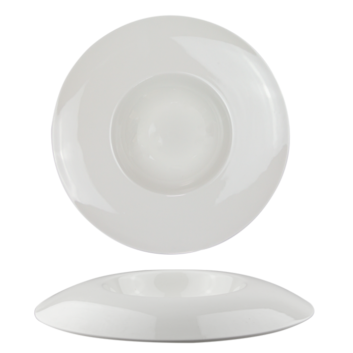 CULINARO VISION WHITE Farfurie Gourmet 28cm din portelan alb