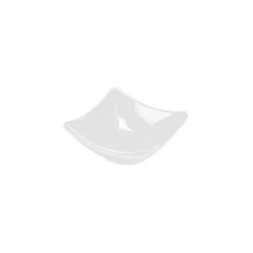 Bol patrat melamina RAKI, 8,5x8,5xh3,5cm, alb