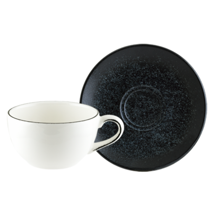Set ceasca cu farfurioara pentru ceai BONNA VESPER MATT 250ml (MT-VSP GRM 04CT / E104 RIT 04CPF)