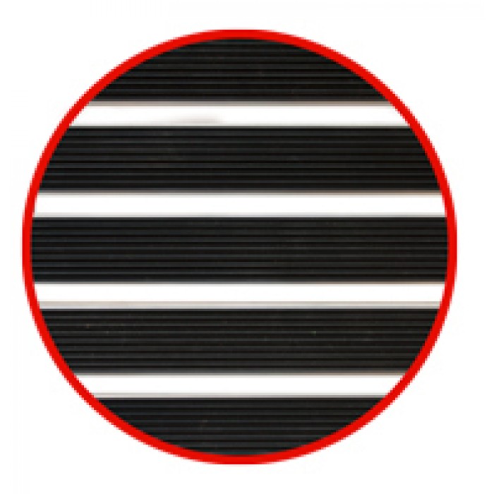 Stergator intrare profesional RAKI PROMAT 90x61cm cauciuc cu rama aluminiu