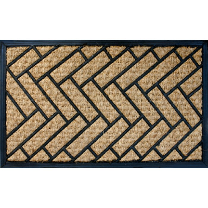 Covoras intrare RAKI cauciuc si fibra de nuca de cocos 75x45cm