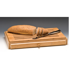 Tocator paine bambus cu sertar pentru firimituri RAKI 32x52xh7cm