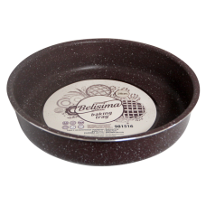 Tava rotunda pentru copt RAKI BELISIMA din aluminiu cu strat antiaderent 36xh7cm maro