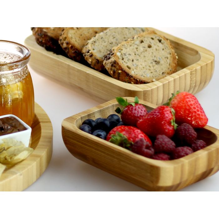 Platou bambus RAKI 18x13xh3cm servire si prezentare