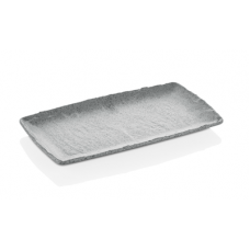 Platou din melamina, aspect ardezie gri, RAKI, GN 1/3 32,5x17,6cm