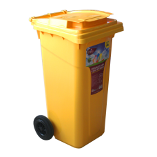Pubele de gunoi mobile 120lt 55x48x94cm galben MN0131297