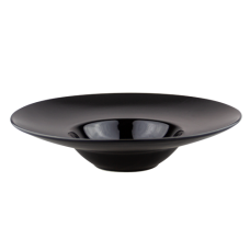 CULINARO PRO BLACK Farfurie Gourmet 23cm din portelan negru