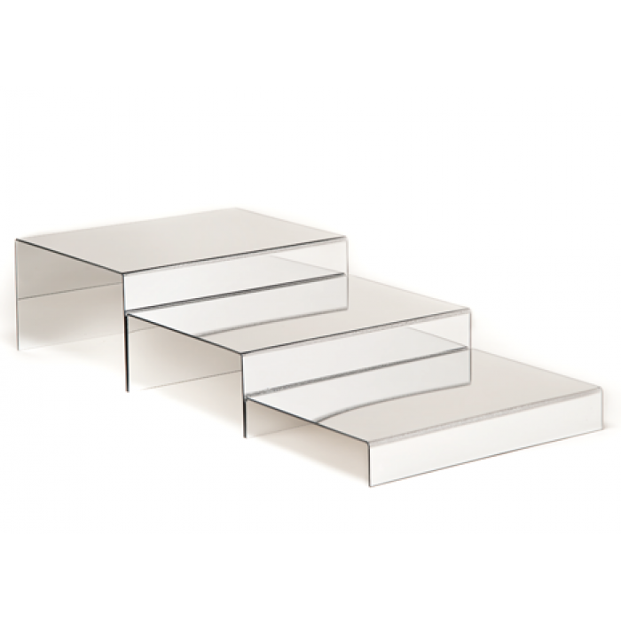 Display prezentare dreptunghiular RAKI, 35x26xh5cm, suprafata tip oglinda, policarbonat