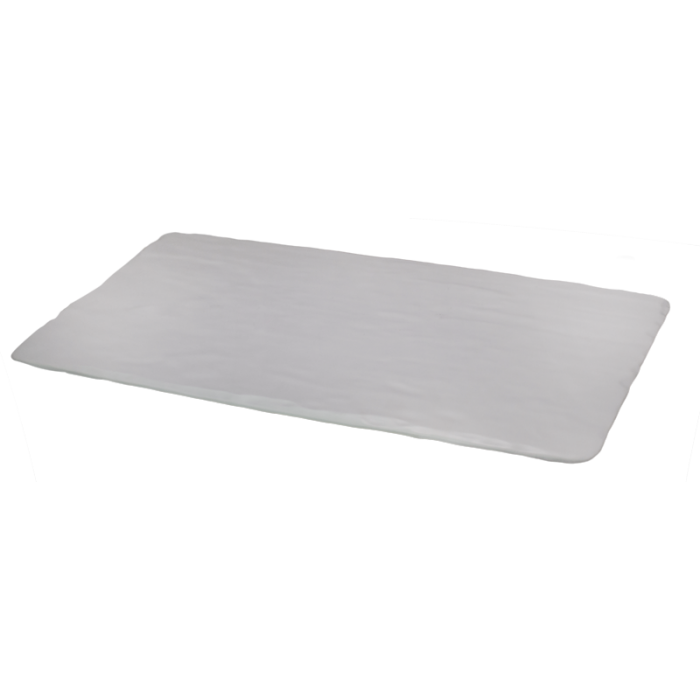 Platou dreptunghiular melamina, GN 1/1 52x32cm, CULINARO, aspect ardezie alba