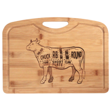 Platou din bambus gravat RAKI 39x28x1,9cm