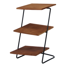 Stand prezentare bufet, cu 3 niveluri, RAKI, 20x20xh36cm, metalic cu blaturi lemn