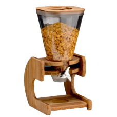 Dispenser 5,5l cereale RAKI cu suport bambus