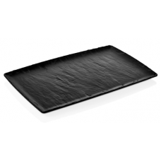 Platou din melamina, aspect ardezie neagra, RAKI, GN 1/1 53x32,5cm