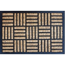 Covor intrare RAKI, cauciuc si fibra de nuca de cocos 60x40cm