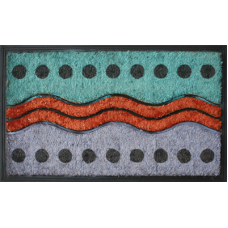 Stergator intrare RAKI, cauciuc si fibra nuca de cocos 75x45cm