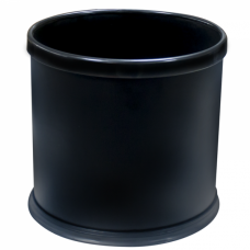 Cos gunoi oval hotelier RAKI cu inel de prindere sac menajer 28x20cm negru MN0114160