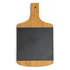 Platou prezentare bambus si ardezie RAKI 40x23,3xh1,9cm dreptunghiular cu maner