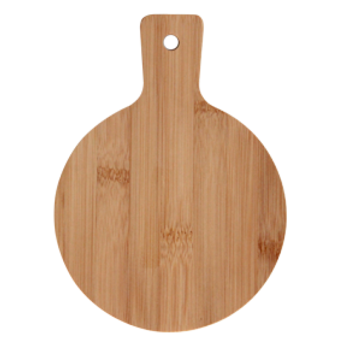 Platou din bambus rotund cu maner RAKI 19x14xh0,7cm