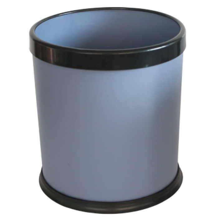 Cos gunoi hotelier RAKI cu inel de prindere sac menajer 24cm gri MN011499