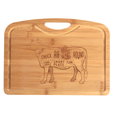 Platou din bambus gravat RAKI 33x24x0,9cm