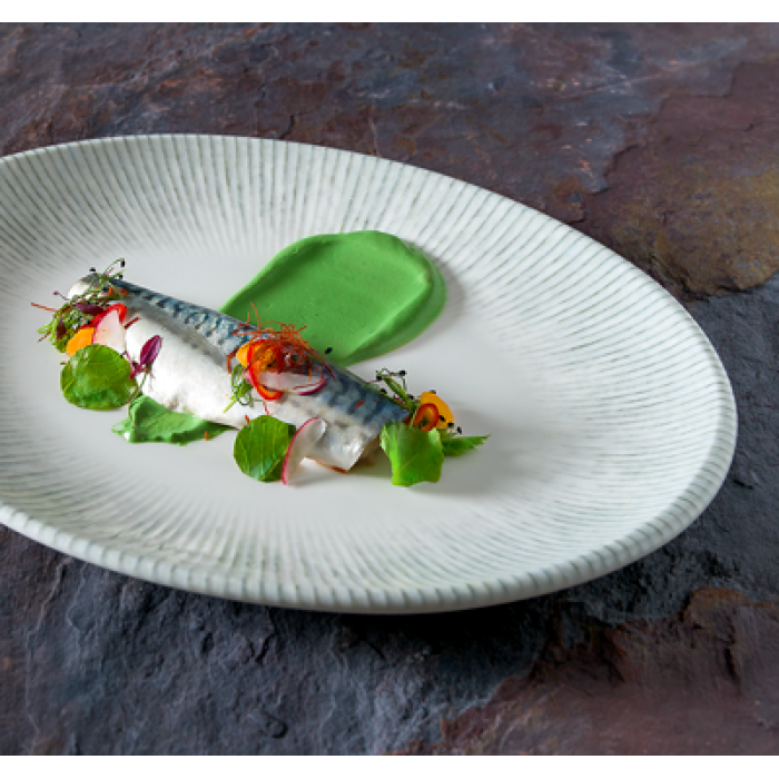 Farfurie ovala din portelan BONNA IRIS 36x28cm (IRS MOV 36OV)