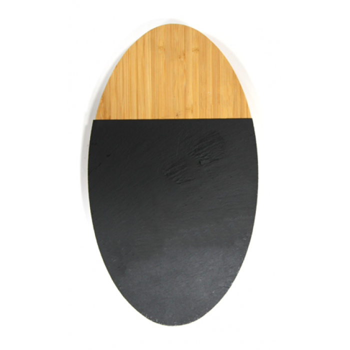 Platou prezentare bambus si ardezie RAKI 35,5x20,3xh1,9cm oval