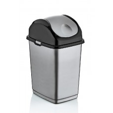 Cos gunoi cu capac batant RAKI ICIKALA 35lt gri negru MN0151422