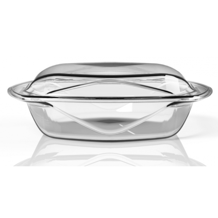 Vas yena VIDIVI CHEF N'TABLE cu capac sticla termorezistenta 32x26x10cm