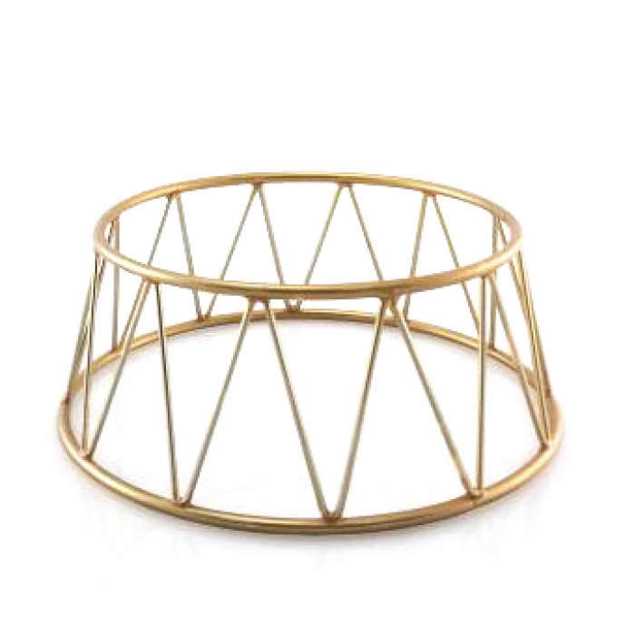 Expozitor metalic bufet non alunecare, RAKI, 25x21,2xh10cm, finisaj auriu, metal acoperit cu PVC