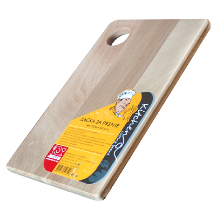 Tocator din lemn pentru paine RAKI MIRA N3 29,5x17x1,6cm