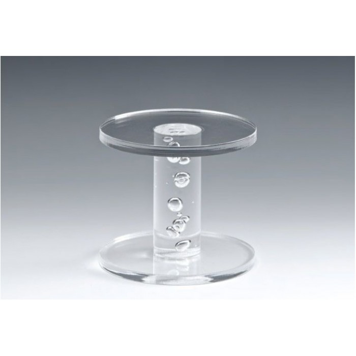 Suport acrilic pentru platouri RAKI, D13xh12cm, transparent