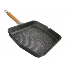 Tigaie grill ANTIK ARS 40x30xh5cm, aluminiu, strat antiaderent marmorat